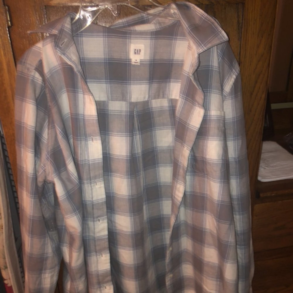 blue and grey flannel